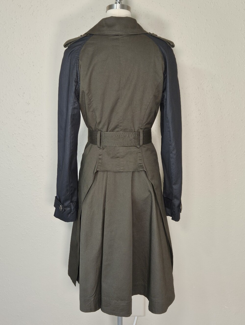 Altuzarra for Target 20th Anniversary Olive Green Belted Trench Coat Small - Picture 5 of 11
